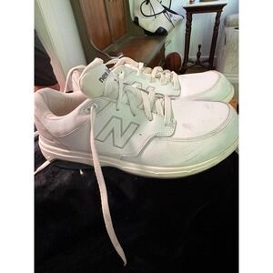 New Balance 813 Mens 11.5 2E Wide Walking Shoes White Leather MW813WT ROLLBAR